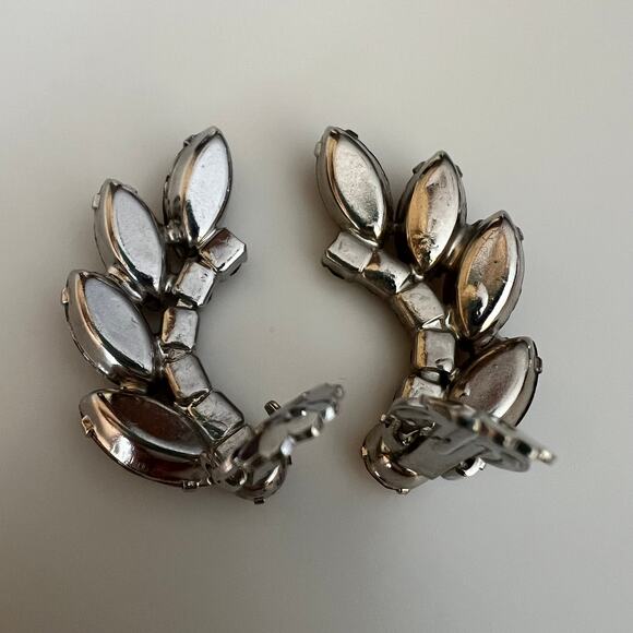 Vintage Juliana D&E Brown Jewel Clip On Climber Earrings - Picture 7 of 7